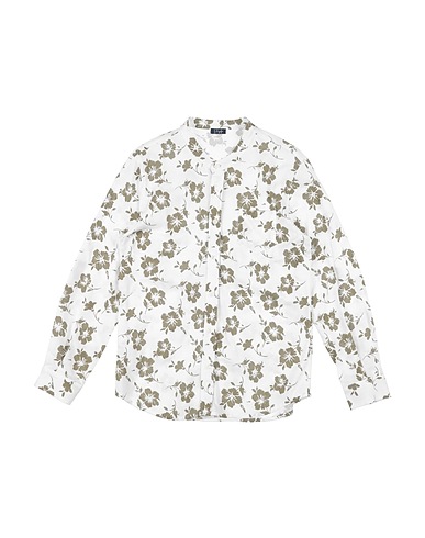 IL GUFO Patterned shirt BIANCO 100% Cotton