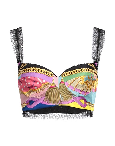 VERSACE Silk top Pink 100% Silk, Viscose, Polyamide, Elastane