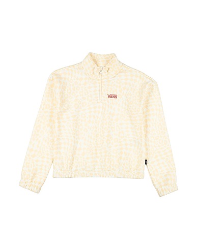 VANS Sweatshirt PRINTED HALF ZIP MOCK PULLOVER
 Beige 70% Cotton, 30% Polyester