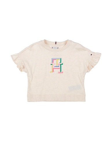 TOMMY HILFIGER T-shirt Beige 100% Cotton