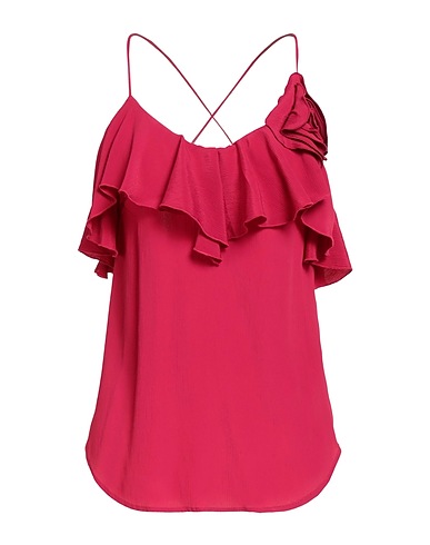 MANILA GRACE Top Magenta 70% Acetate, 30% Silk