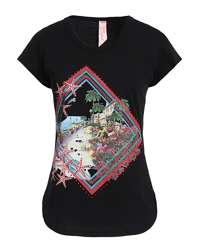 SIMONA VIGNOLI T-shirt Black 100% Cotton