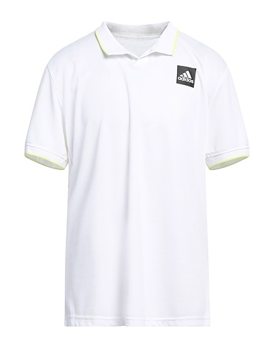 ADIDAS Polo shirt White 100% Recycled polyester