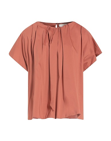LIVIANA CONTI Top Chocolate brown 68% Cotton, 28% Polyamide, 4% Elastane