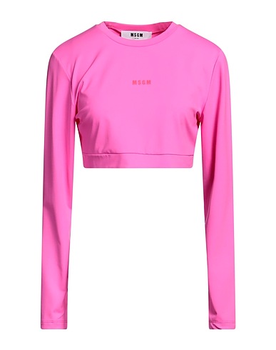 MSGM Crop top Fuchsia 91% Polyamide, 9% Elastane