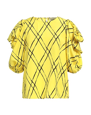 SILVIAN HEACH Top Giallo 100% Poliestere