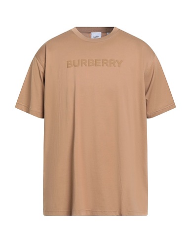 BURBERRY T-shirt Camel 100% Cotton, Elastane