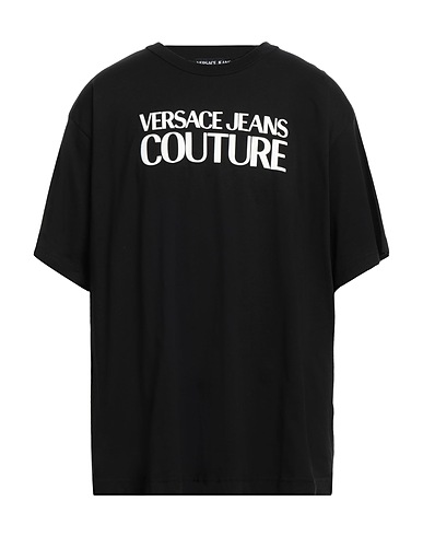 VERSACE JEANS COUTURE T-shirt Black 100% Cotton