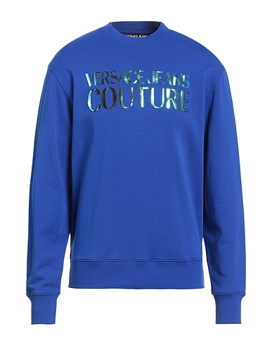VERSACE JEANS COUTURE Sweatshirt Blau 100% Baumwolle, Elastan
