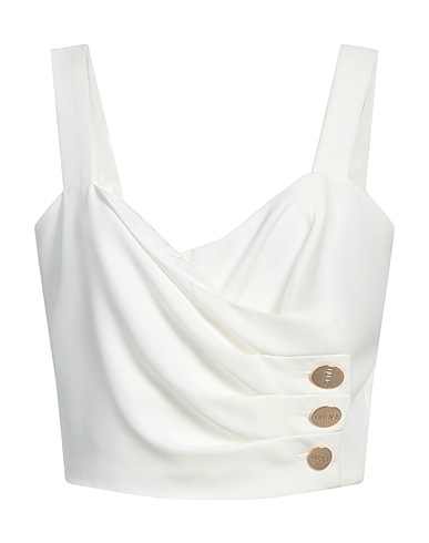 LIU •JO Top Bianco 89% Poliestere, 11% Elastan