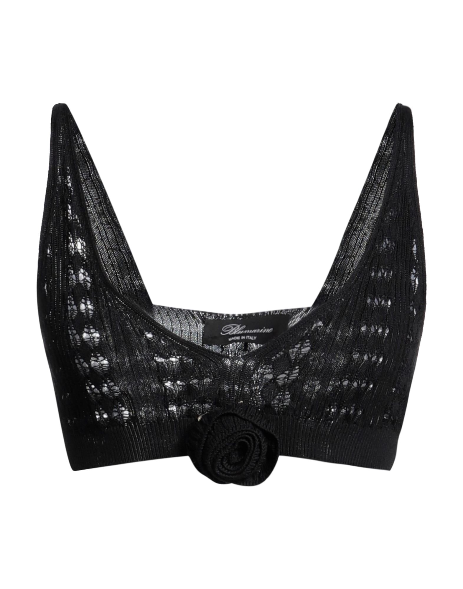 Tシャツ・カットソー BLUMARINE BLACK VISCOSE TOP BLUMARINE | Black Women's Top | YOOX