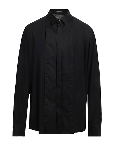 ANN DEMEULEMEESTER Solid color shirt Black 100% Silk
