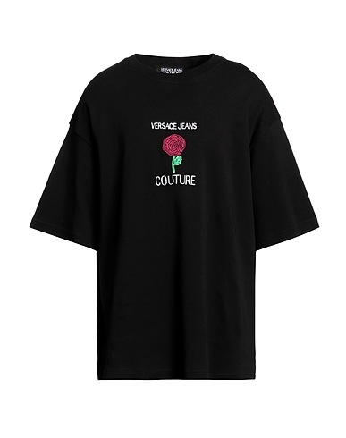 VERSACE JEANS COUTURE Oversize-T-Shirt Black 100% Cotton