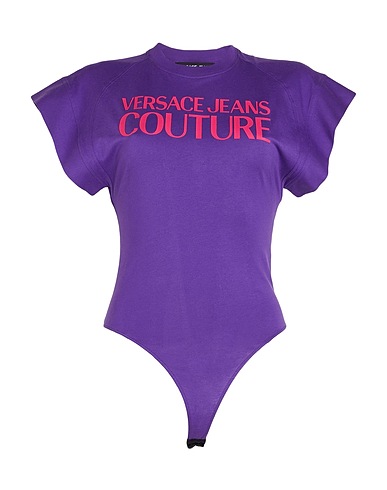 VERSACE JEANS COUTURE TOPS Violett 100% Baumwolle