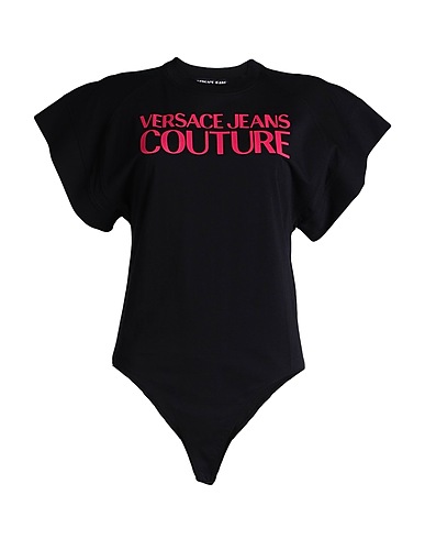 VERSACE JEANS COUTURE TOPWEAR Black 100% Cotton