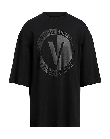 VERSACE JEANS COUTURE Oversize-T-Shirt Black 100% Cotton