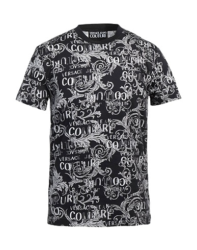 VERSACE JEANS COUTURE T-shirt Black 100% Cotton