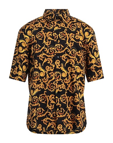 VERSACE JEANS COUTURE Camicia fantasia Nero 100% Cotone