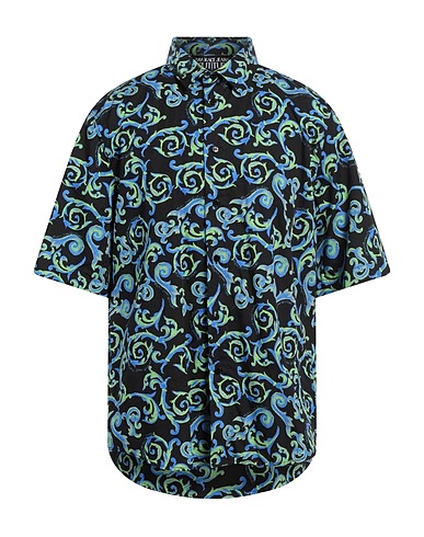 VERSACE JEANS COUTURE Patterned shirt Green 100% Cotton