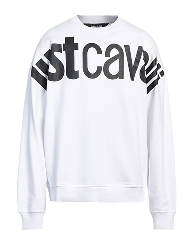 JUST CAVALLI Felpa Bianco 100% Cotone, Elastan