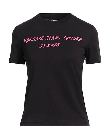 VERSACE JEANS COUTURE T-shirt Black 100% Cotton