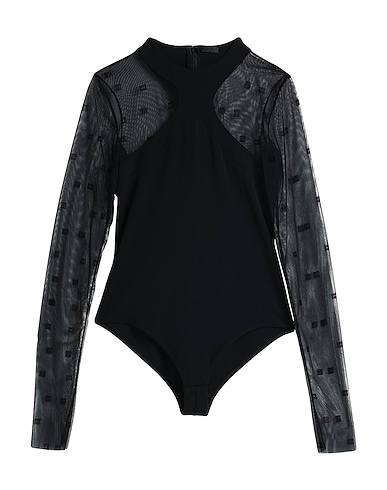 GIVENCHY TOPS & TEES Black 92% Viscose, 8% Elastane, Polyamide