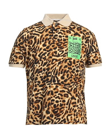 JUST CAVALLI Polo shirt 100% Cotton, Viscose, Polyamide, Elastane