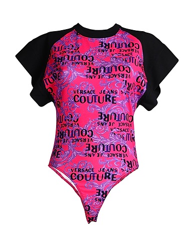 VERSACE JEANS COUTURE TOPWEAR Fuchsia 95% Cotton, 5% Elastane