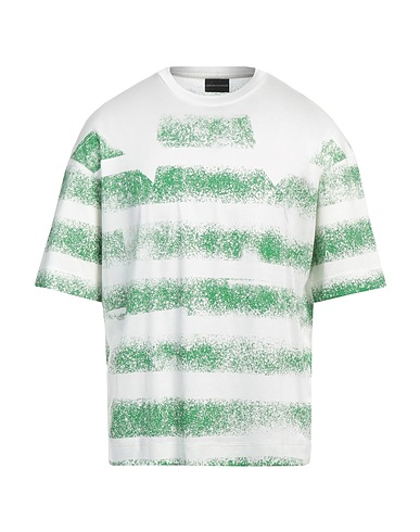 EMPORIO ARMANI T-shirt Green 70% Lyocell, 30% Cotton