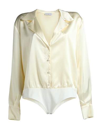 MVP WARDROBE TOPWEAR Ivory 96% Silk, 4% Elastane, Polyester