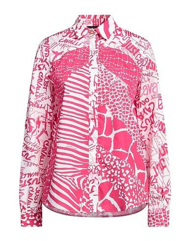 JUST CAVALLI Patterned shirts & blouses Fuchsia 100% Cotton