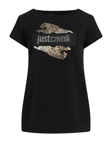 JUST CAVALLI T-shirt Black 100% Cotton