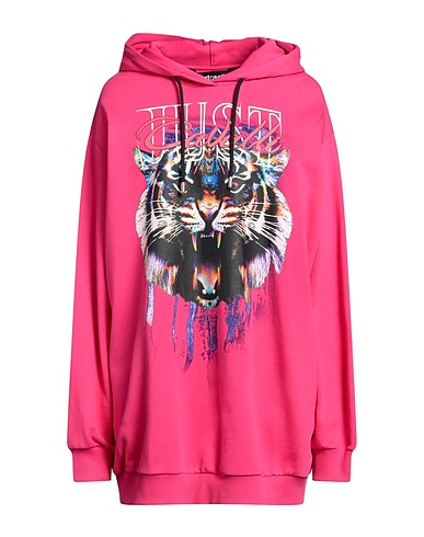 JUST CAVALLI Hooded track jacket  Fuchsia 100% Cotton