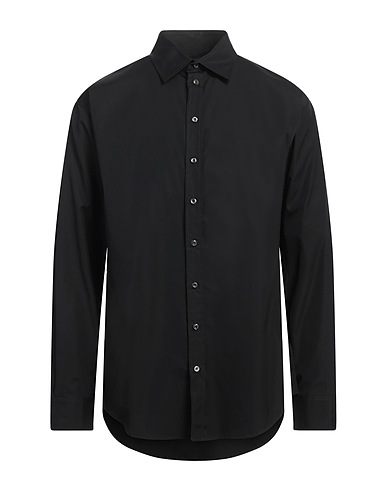 DSQUARED2 Solid colour shirt Black 100% Cotton