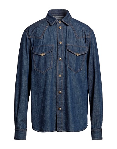 VERSACE JEANS COUTURE Denim shirt Blue 100% Cotton