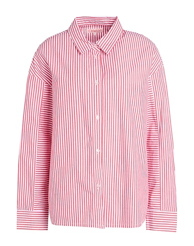 ONLY Striped shirt Red 100% Cotton