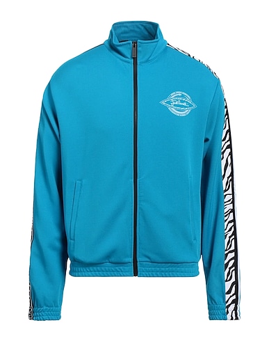 JUST CAVALLI 트레이닝 상의 아주르 블루 96% 폴리에스테르, 4% 엘라스테인, 코튼