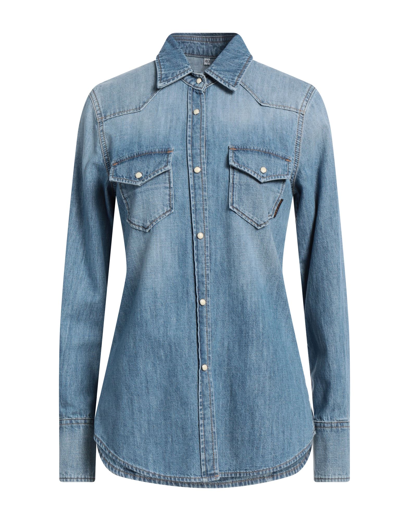 DSQUARED2 シャツ | デニムシャツ ブルー レディース | YOOX