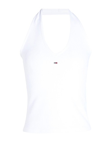 TOMMY JEANS Top White 90% Recycled polyester, 10% Elastane