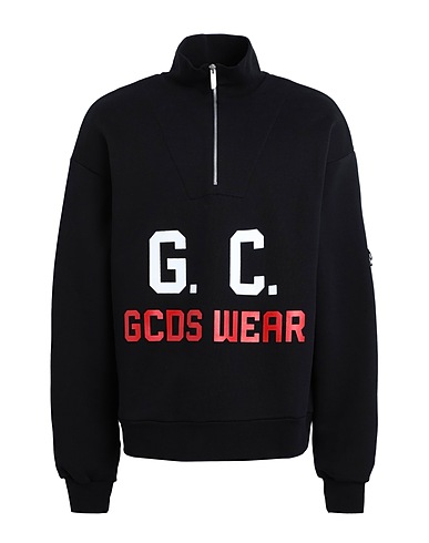 GCDS Sweatshirt Black 100% Cotton