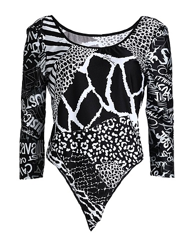JUST CAVALLI TOPS & TEES Black 80% Polyamide, 20% Elastane