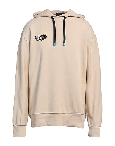 DISCLAIMER Hooded track jacket  Beige 100% Cotton
