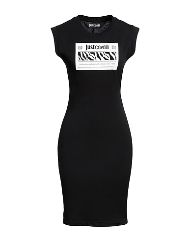 JUST CAVALLI Short dress Black 100% Cotton