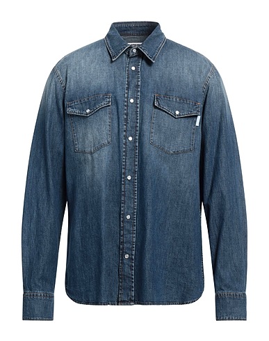 GRIFONI Denim shirt Blue 100% Cotton