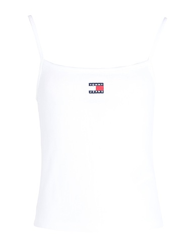TOMMY JEANS Canotta Bianco 95% Cotone, 5% Elastan