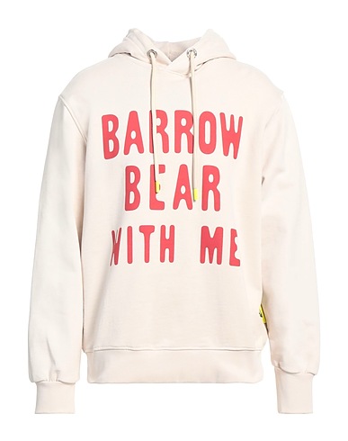 BARROW Hooded track jacket  Beige 100% Cotton