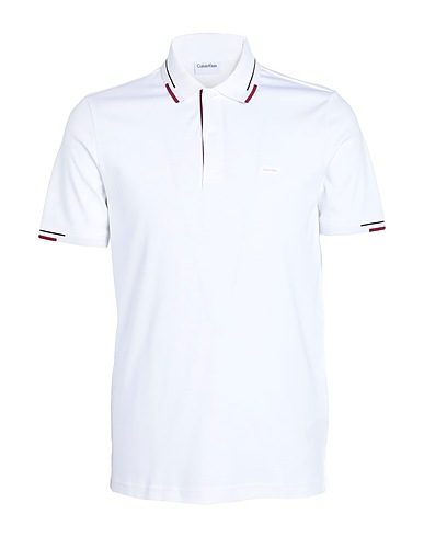 CALVIN KLEIN Polo Bianco 100% Cotone