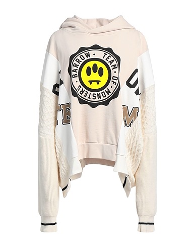 BARROW Hooded track jacket  Beige 100% Cotton