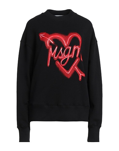MSGM Sweatshirt NERO 100% Cotton