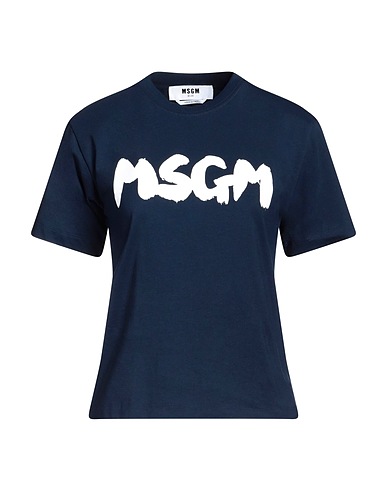 MSGM T-shirt Navy blue 100% Cotton